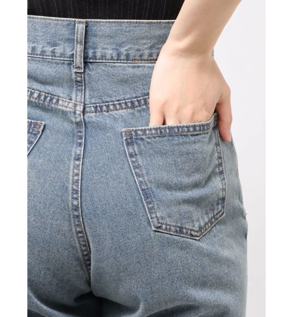 MURUA「レースアップフレアデニム」|デニム|