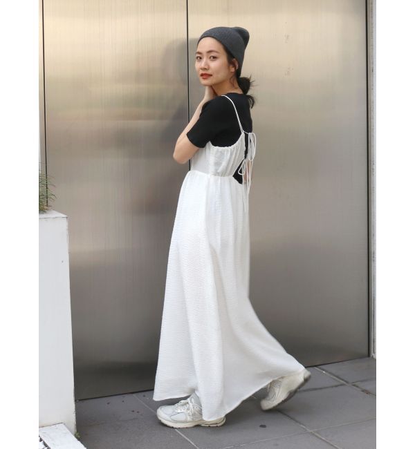 Ungrid「ふくれジャカードキャミワンピース」|ワンピース|