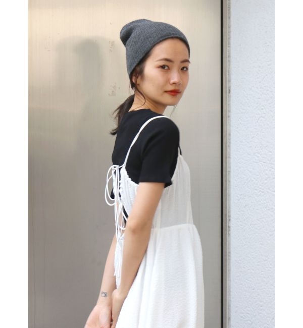 Ungrid「ふくれジャカードキャミワンピース」|ワンピース|