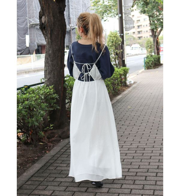 Ungrid「ふくれジャカードキャミワンピース」|ワンピース|