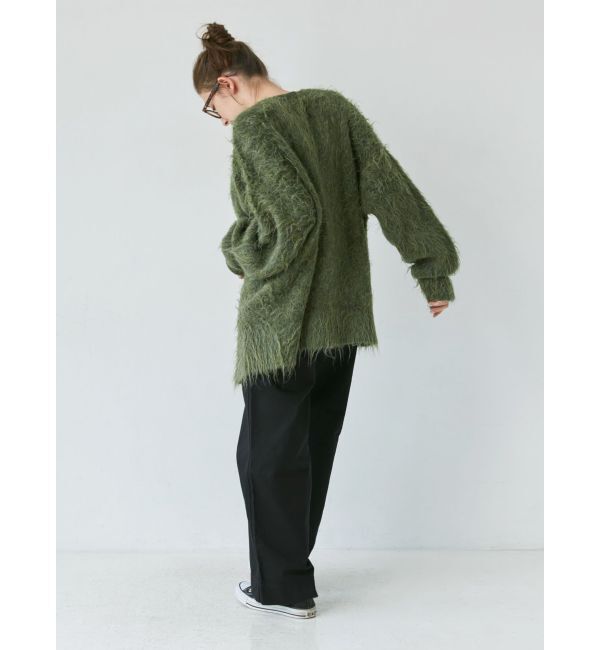 Ungrid「フェザーヤーンニットカーデ」|カーディガン|