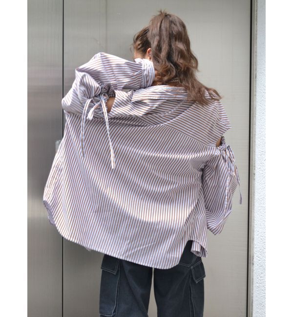 Ungrid「ショルダーギャザールーズシャツ」|シャツ・ブラウス|