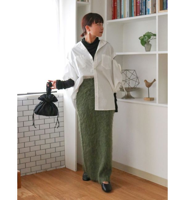 Ungrid「ショルダーギャザールーズシャツ」|シャツ・ブラウス|