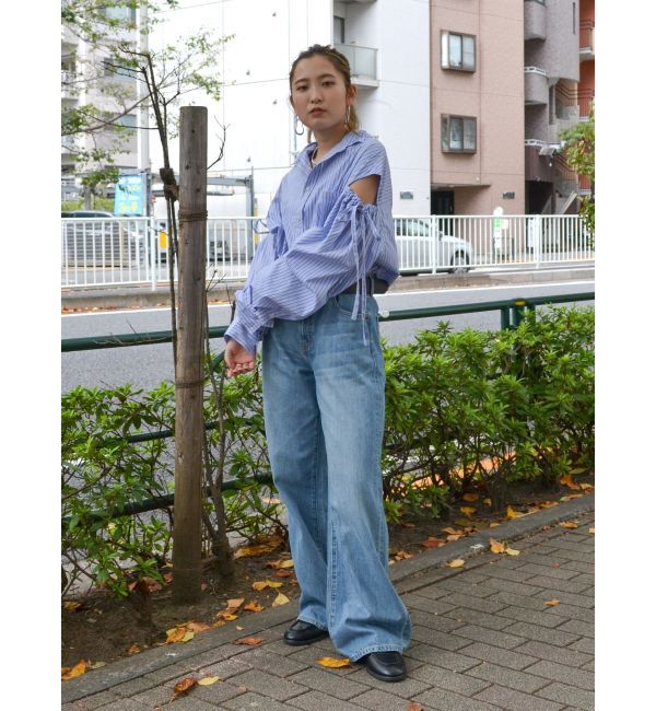 Ungrid「ショルダーギャザールーズシャツ」|シャツ・ブラウス|