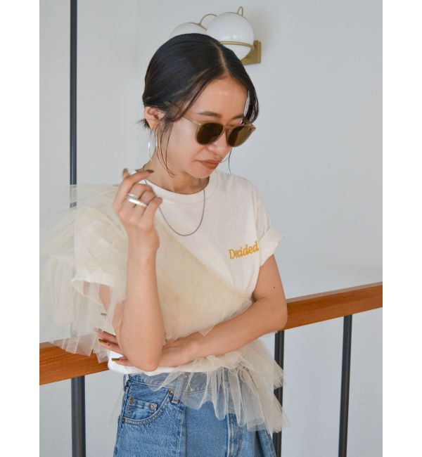 Ungrid「カラーエンブロイダリーTee」|Tシャツ・カットソー|