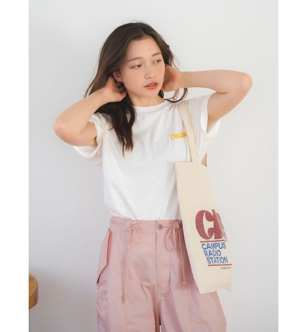 Ungrid「カラーエンブロイダリーTee」|Tシャツ・カットソー|