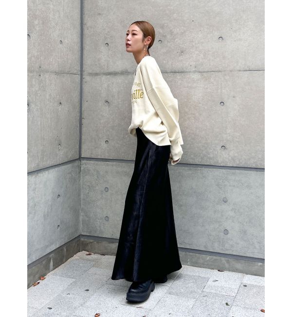 Ungrid「サテンフレアスカート」|スカート|