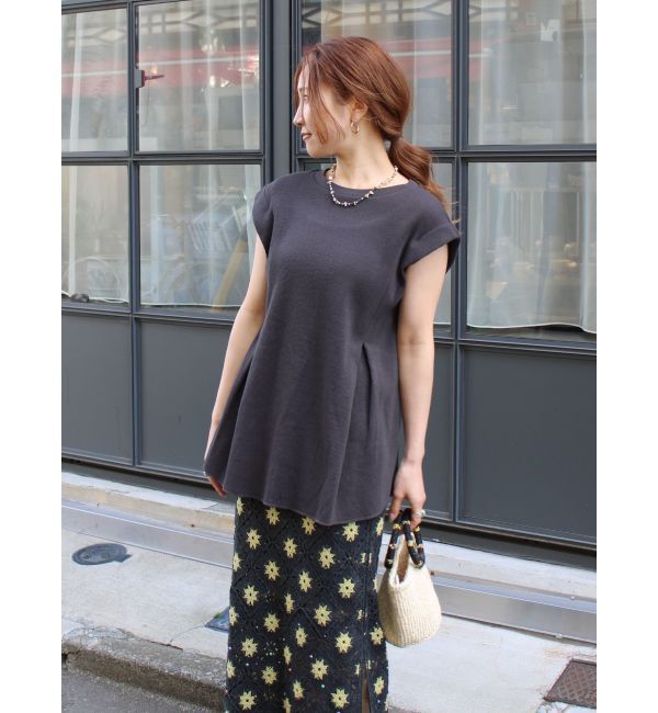 Ungrid「バックスリットワッフルタンクトップ」|タンクトップ|