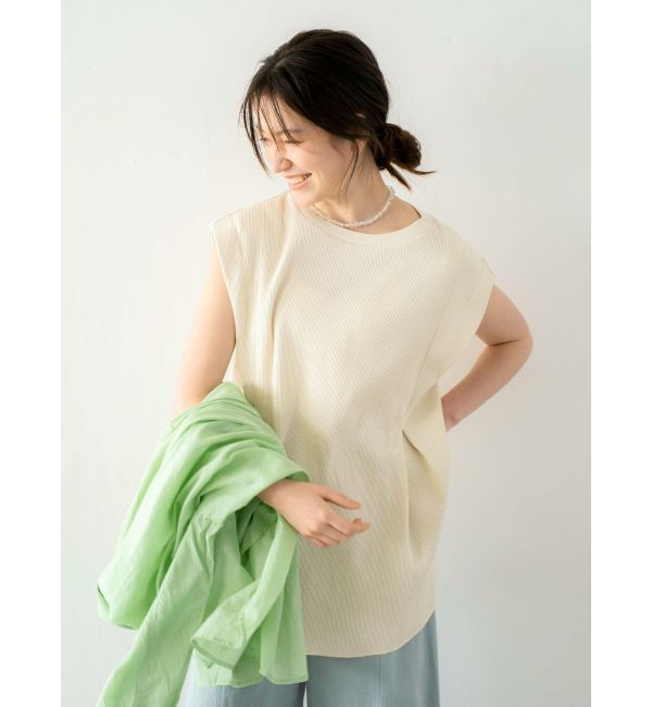 Ungrid「バックスリットワッフルタンクトップ」|タンクトップ|