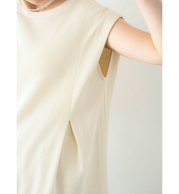 Ungrid「バックスリットワッフルタンクトップ」|タンクトップ|