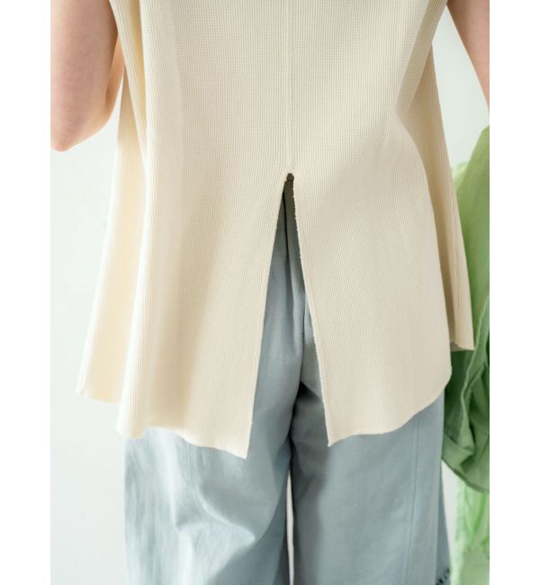 Ungrid「バックスリットワッフルタンクトップ」|タンクトップ|