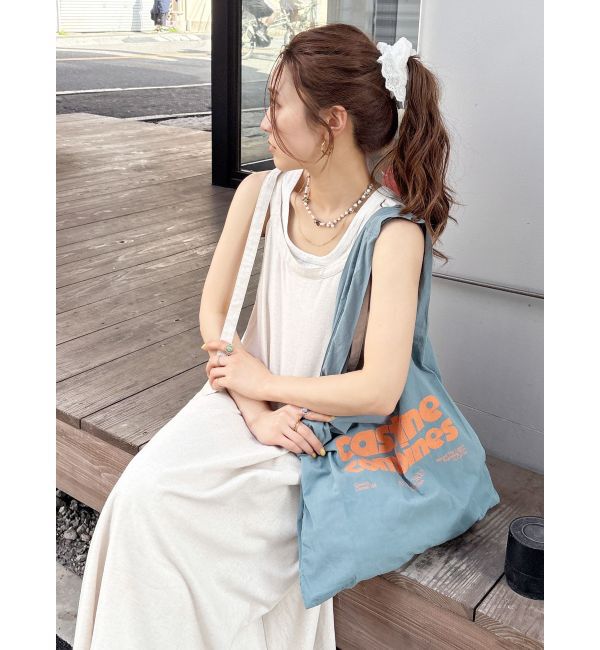 Ungrid「カラーロゴエコBAG」|トートバッグ|