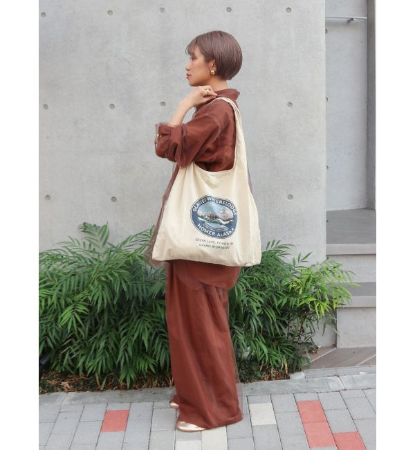 Ungrid「カラーロゴエコBAG」|トートバッグ|