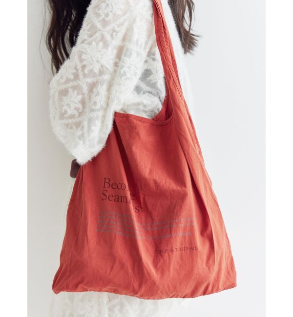 Ungrid「カラーロゴエコBAG」|トートバッグ|