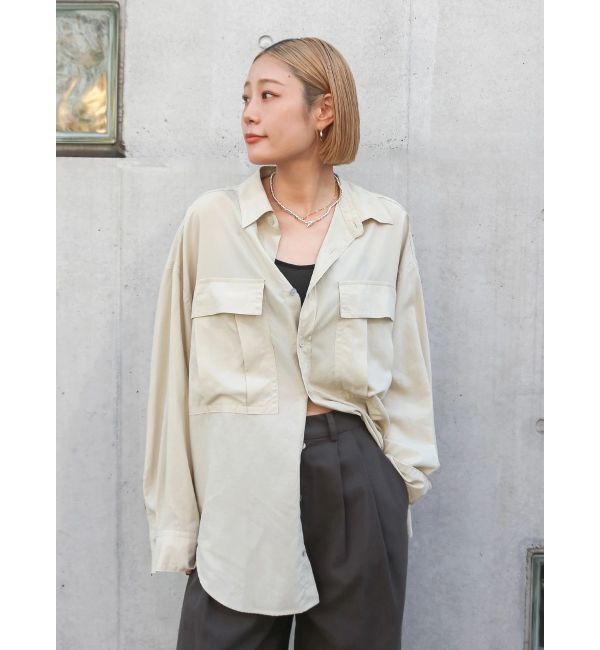 Ungrid「ポケットデザインルーズシャツ」|シャツ・ブラウス|