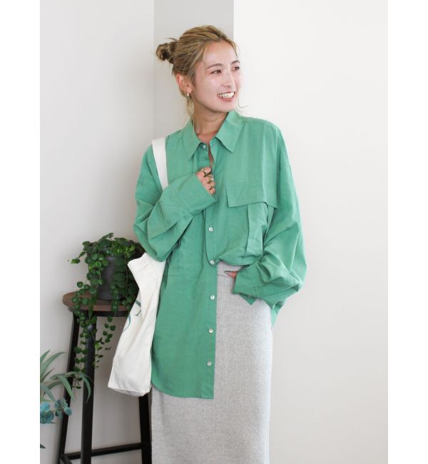 Ungrid「ポケットデザインルーズシャツ」|シャツ・ブラウス|