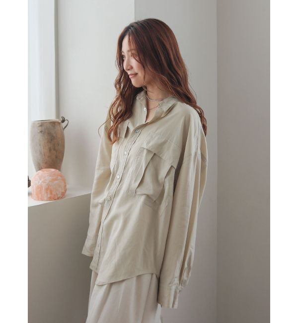 Ungrid「ポケットデザインルーズシャツ」|シャツ・ブラウス|