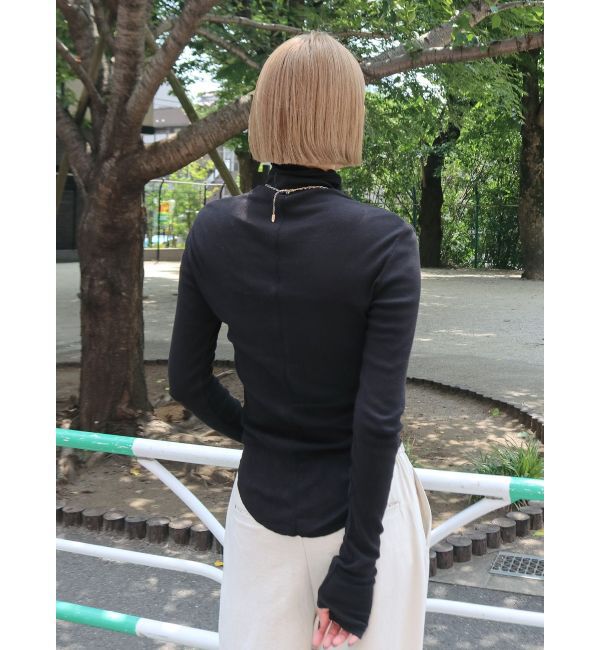 Ungrid「ハイネックシアーロングスリーブTee」|Tシャツ・カットソー|