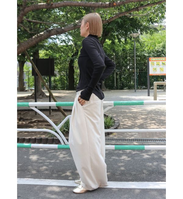 Ungrid「ハイネックシアーロングスリーブTee」|Tシャツ・カットソー|