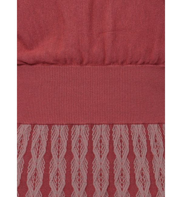 LAGUNAMOON「ダイヤ柄フィットアンドフレアニットワンピース」|ワンピース|