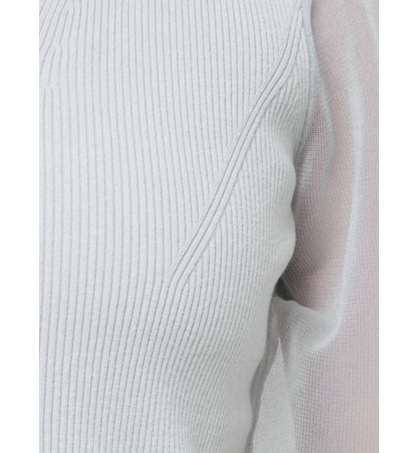 LAGUNAMOON「シャツカラーシアースリーブニットプルオーバー」|ニット・セーター|