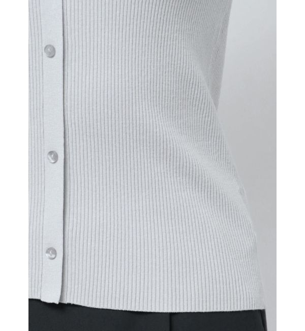 LAGUNAMOON「シャツカラーシアースリーブニットプルオーバー」|ニット・セーター|
