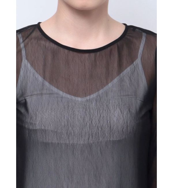 LAGUNAMOON「フレアスリーブチュールトップス」|Tシャツ・カットソー|