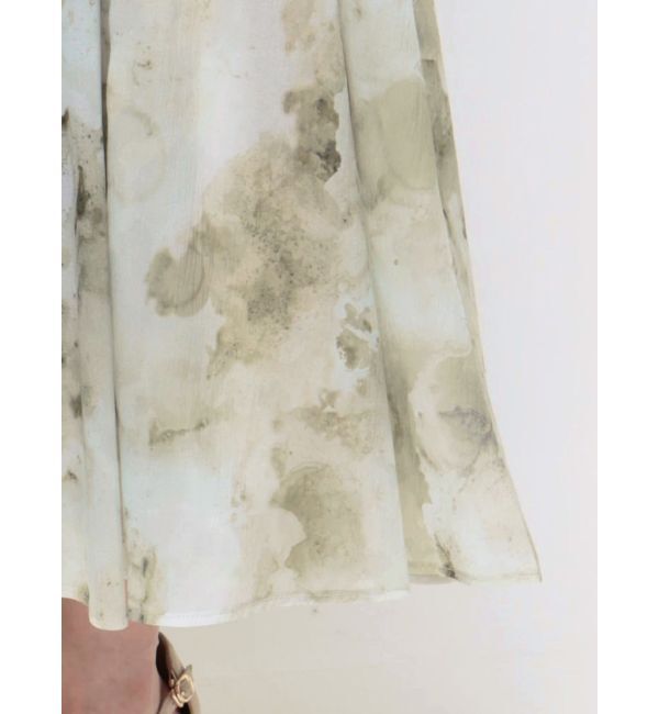 LAGUNAMOON「マーブライズドシアープリントスカート」|スカート|