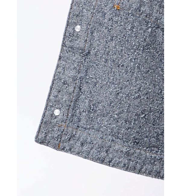 LAGUNAMOON「ツイードライクノーカラーデニムジャケット」|デニムジャケット|