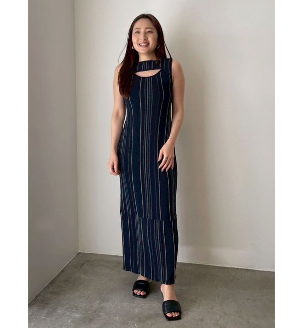 LAGUNAMOON「カットアウトニットワンピース」|ワンピース|