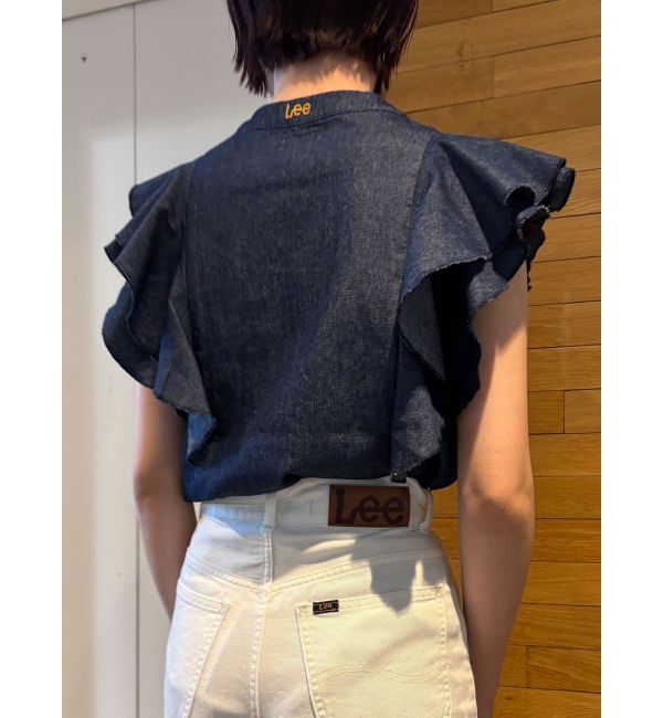 LAGUNAMOON「【Leeコラボ】Vネックフリルタックブラウス」|シャツ・ブラウス|