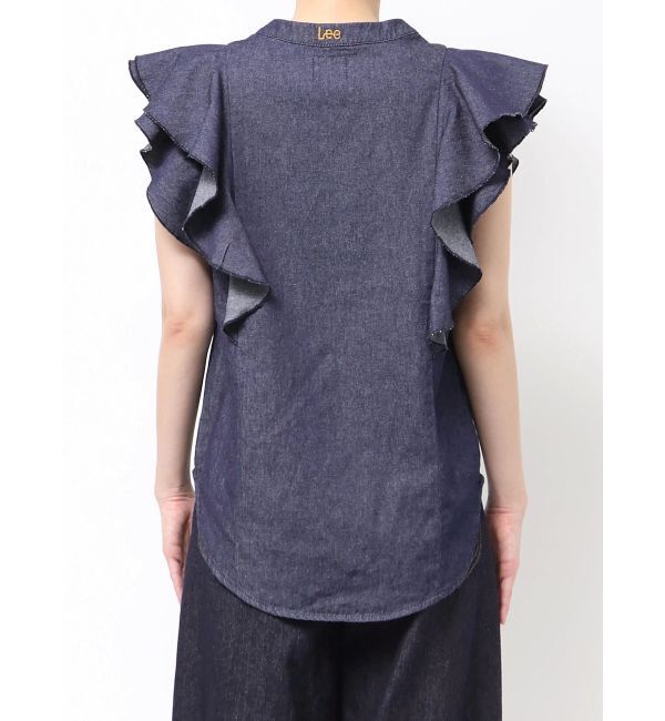 LAGUNAMOON「【Leeコラボ】Vネックフリルタックブラウス」|シャツ・ブラウス|