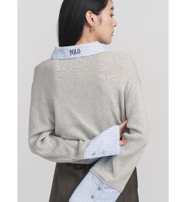 LAGUNAMOON「【POLO BCSコラボ】シャツカラーカフスニットプルオーバー」|ニット・セーター|