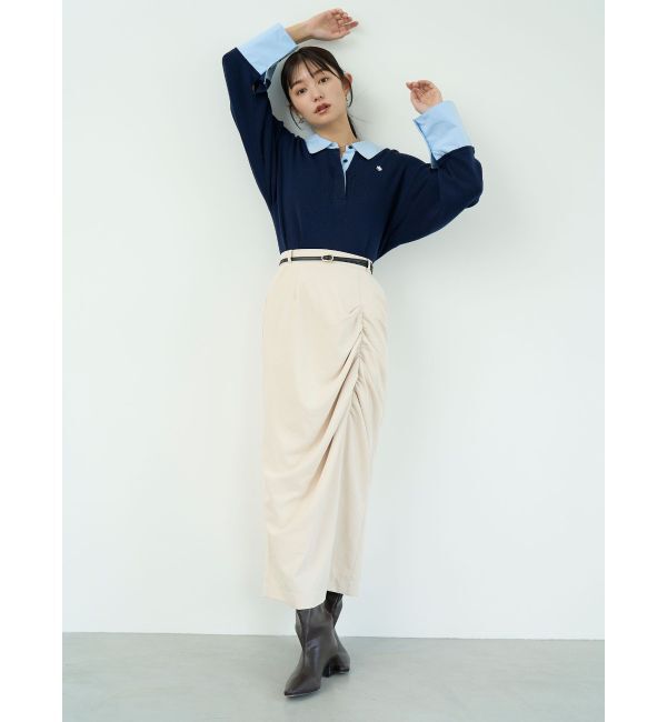 LAGUNAMOON「【POLO BCSコラボ】シャツカラーカフスニットプルオーバー」|ニット・セーター|