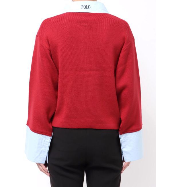 LAGUNAMOON「【POLO BCSコラボ】シャツカラーカフスニットプルオーバー」|ニット・セーター|