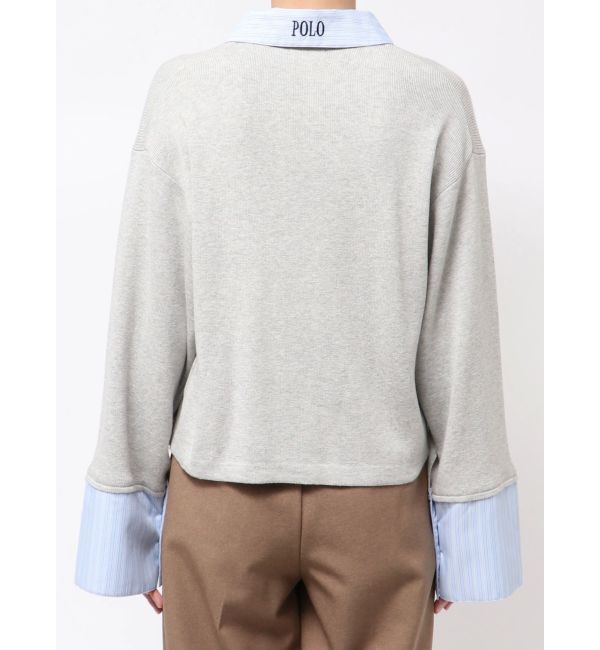 LAGUNAMOON「【POLO BCSコラボ】シャツカラーカフスニットプルオーバー」|ニット・セーター|