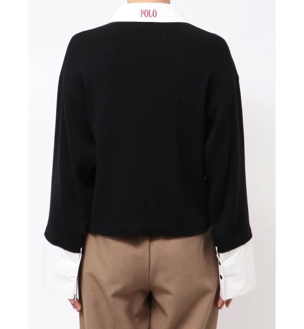 LAGUNAMOON「【POLO BCSコラボ】シャツカラーカフスニットプルオーバー」|ニット・セーター|