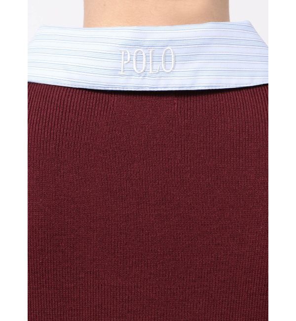 LAGUNAMOON「【POLO BCSコラボ】シャツカラーカフスニットプルオーバー」|ニット・セーター|