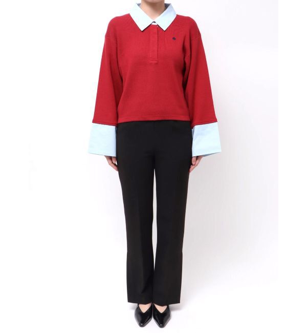 LAGUNAMOON「【POLO BCSコラボ】シャツカラーカフスニットプルオーバー」|ニット・セーター|