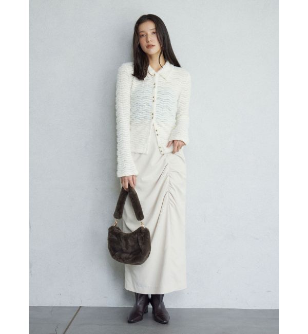 LAGUNAMOON「ドレープIラインスカート」|スカート|