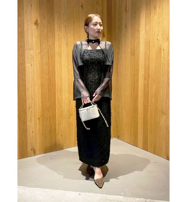 LAGUNAMOON「LADYブラウスレイヤードキャミワンピース」|ワンピース|