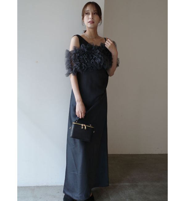 LAGUNAMOON「【ソンイさんコラボ】LADYチュールショールキャミドレス」|ドレス|