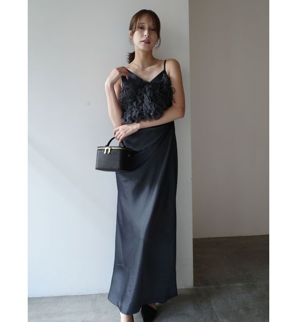 LAGUNAMOON「【ソンイさんコラボ】LADYチュールショールキャミドレス」|ドレス|