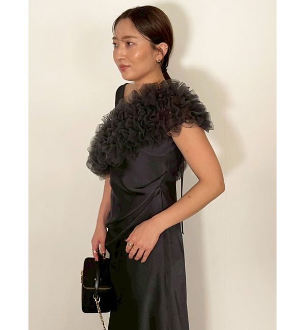 LAGUNAMOON「【ソンイさんコラボ】LADYチュールショールキャミドレス」|ドレス|