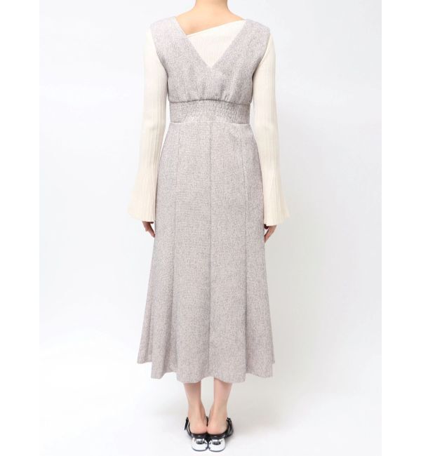 LAGUNAMOON「フラップボタンツィードジャンパースカート」|ジャンパースカート|