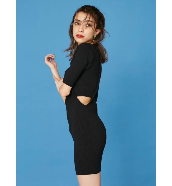 EVRIS「サイドオープンニットワンピース」|ワンピース|