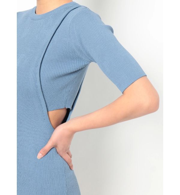 EVRIS「サイドオープンニットワンピース」|ワンピース|