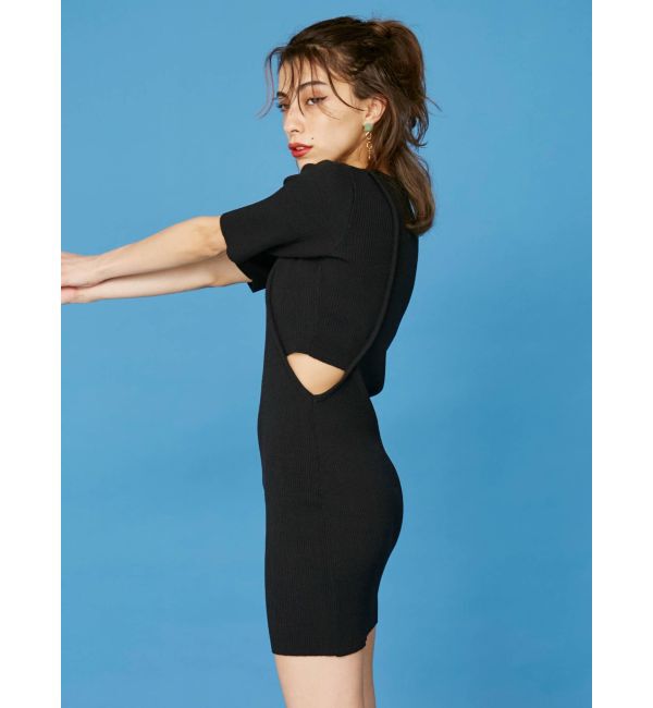 EVRIS「サイドオープンニットワンピース」|ワンピース|