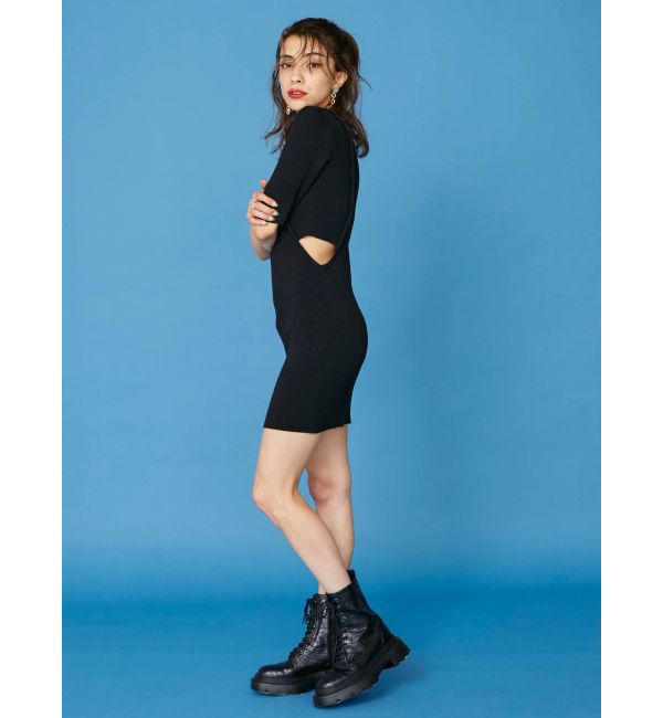 EVRIS「サイドオープンニットワンピース」|ワンピース|