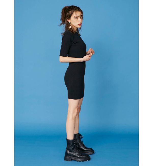 EVRIS「サイドオープンニットワンピース」|ワンピース|